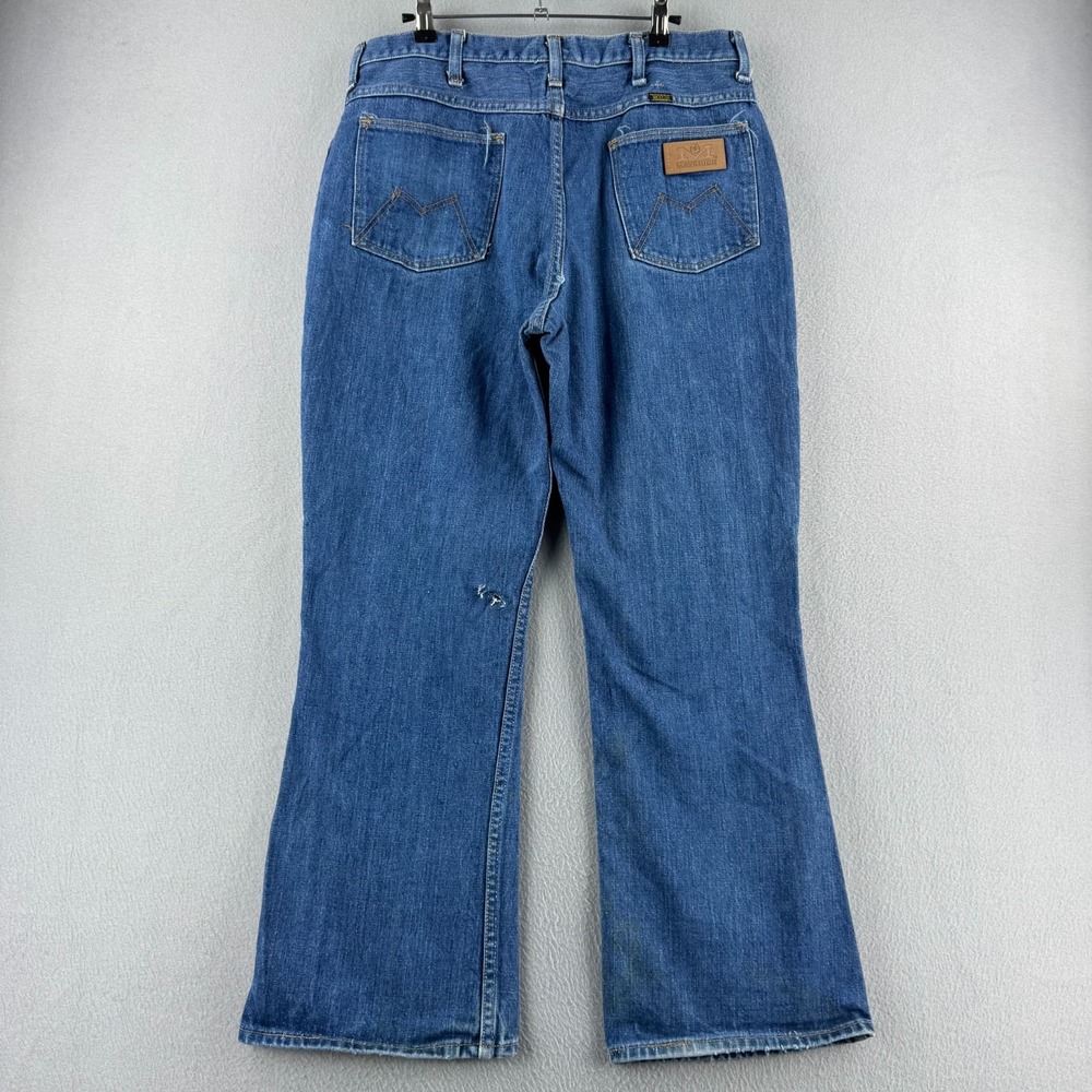 Vintage Blue Bell Maverick Jeans Mens Fits 33x28 Flare Bootcut 70s Scovill USA